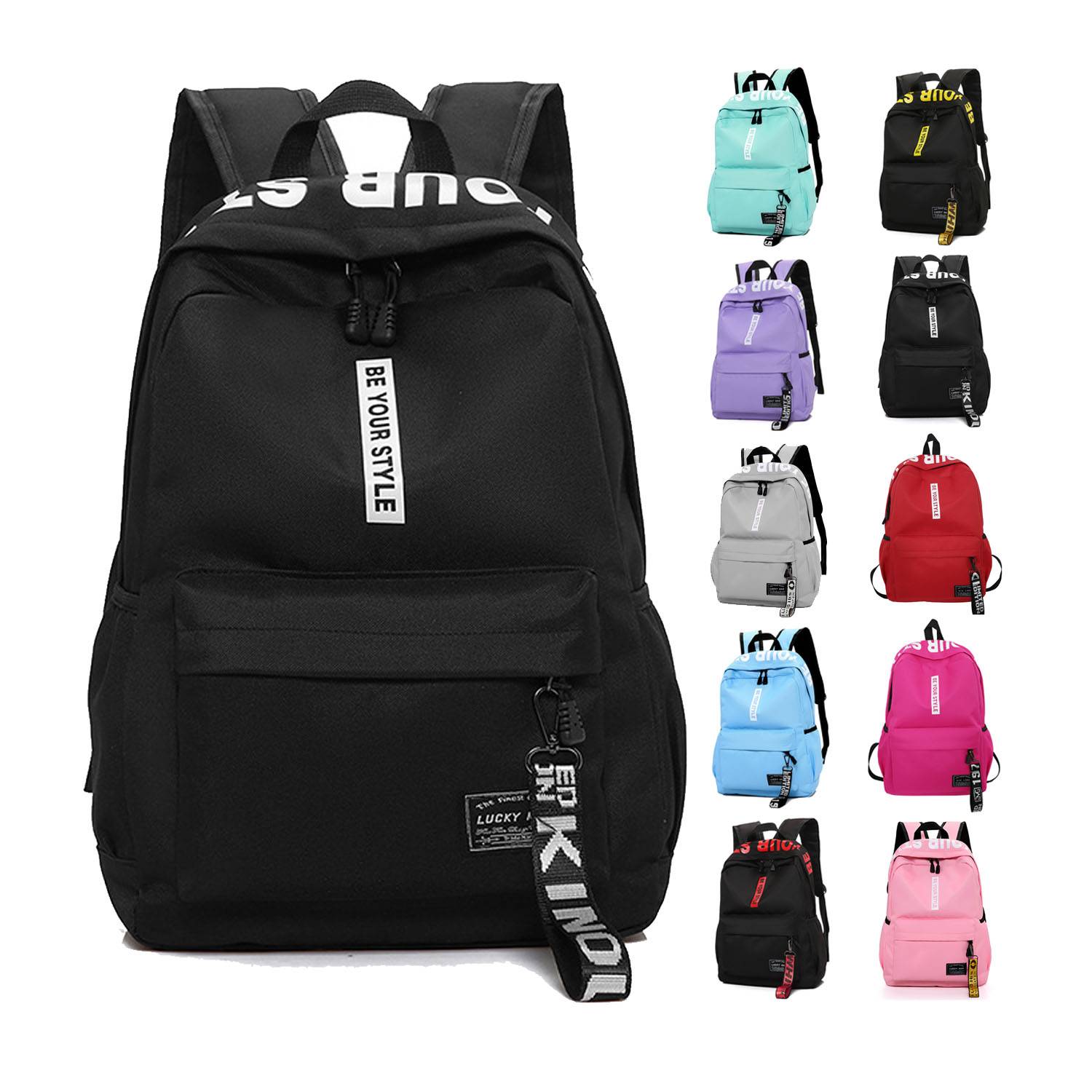 Large Capacity Lightweight Nylon Backpack 15