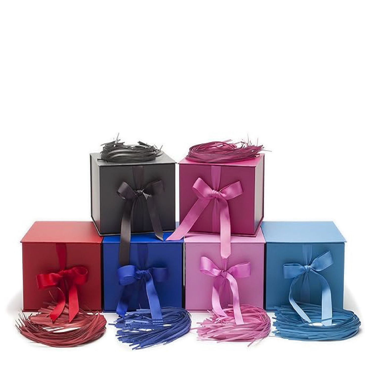 Custom Glitter Gift Paper Box W/ Bow 3