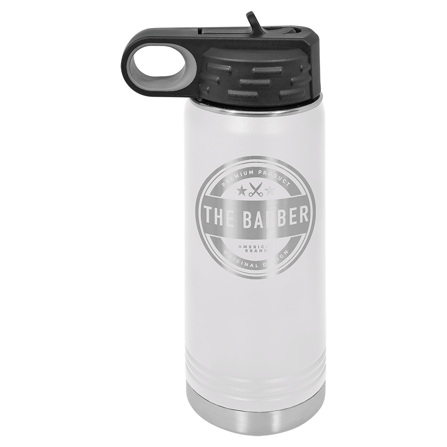 20 oz. White Laser Engraved Polar Camel Water Bottles, custom water bottle with logo imprint 2