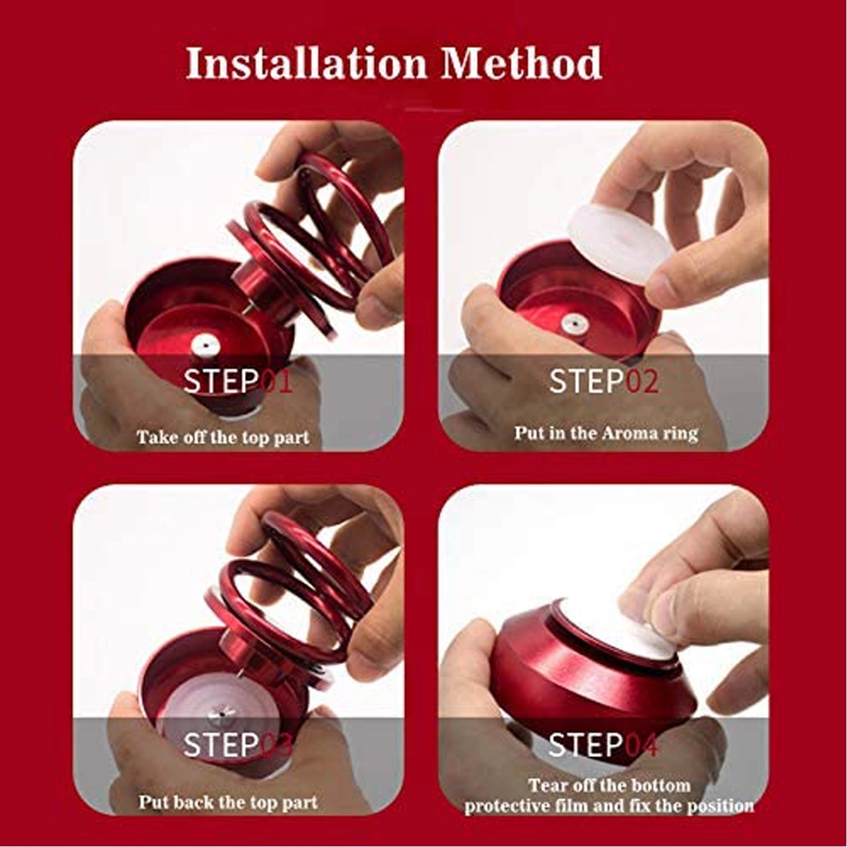 Air Freshener Solar Energy Rotating 4