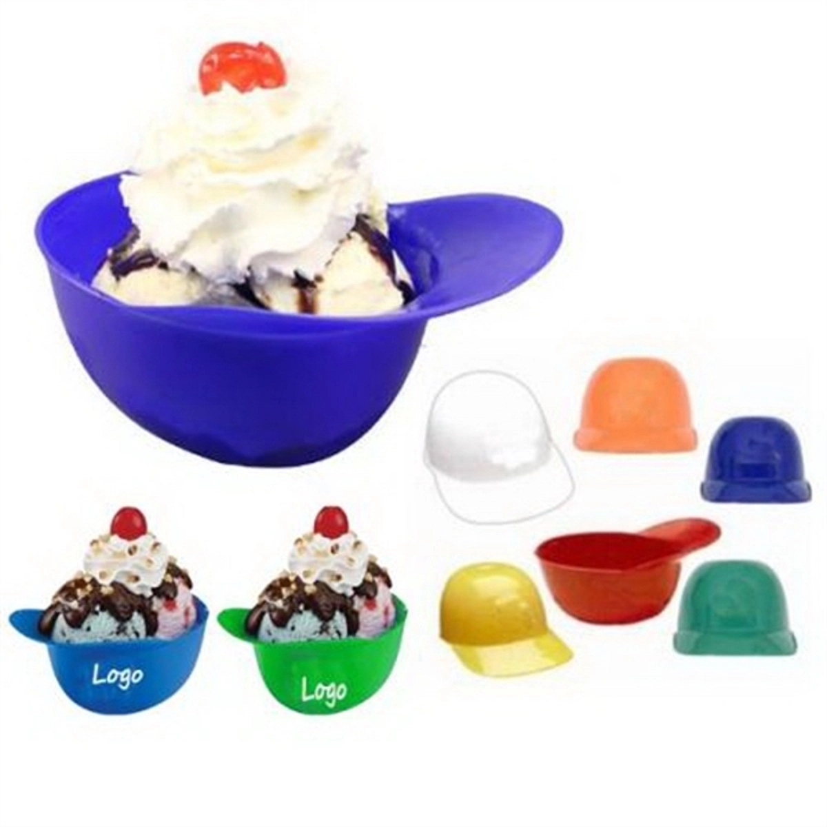 Mini Baseball Hat Ice Cream Bowl 1