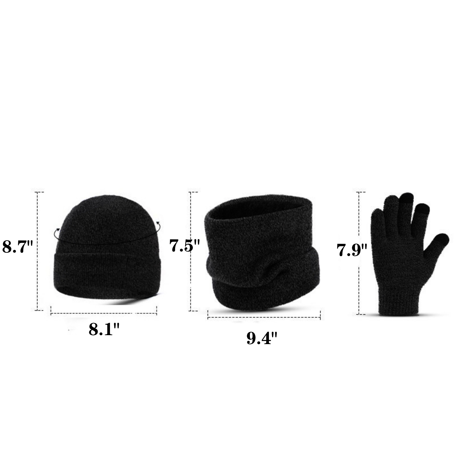 3 In 1 Winter Hat Gloves Scarf Set 2