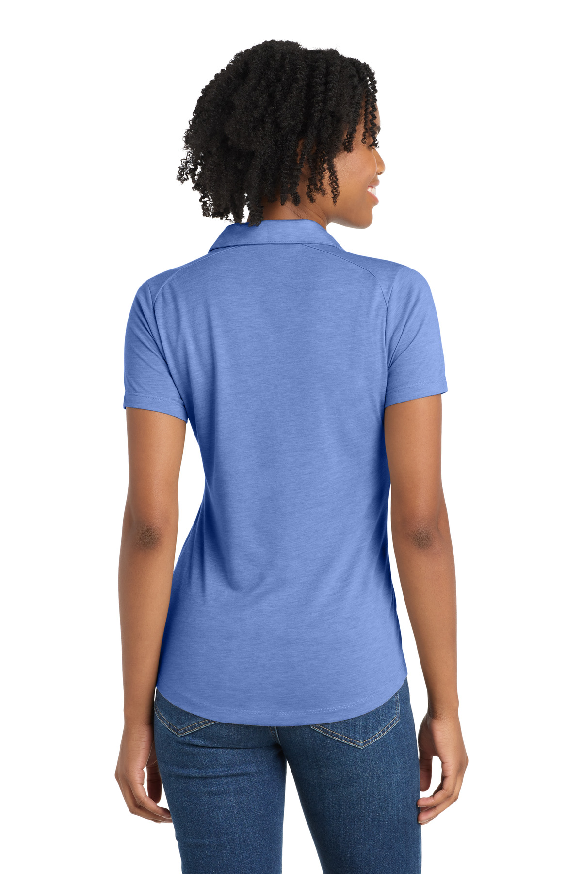 Sport-Tek Women's PosiCharge Tri-Blend Wicking Polo. LST405 12