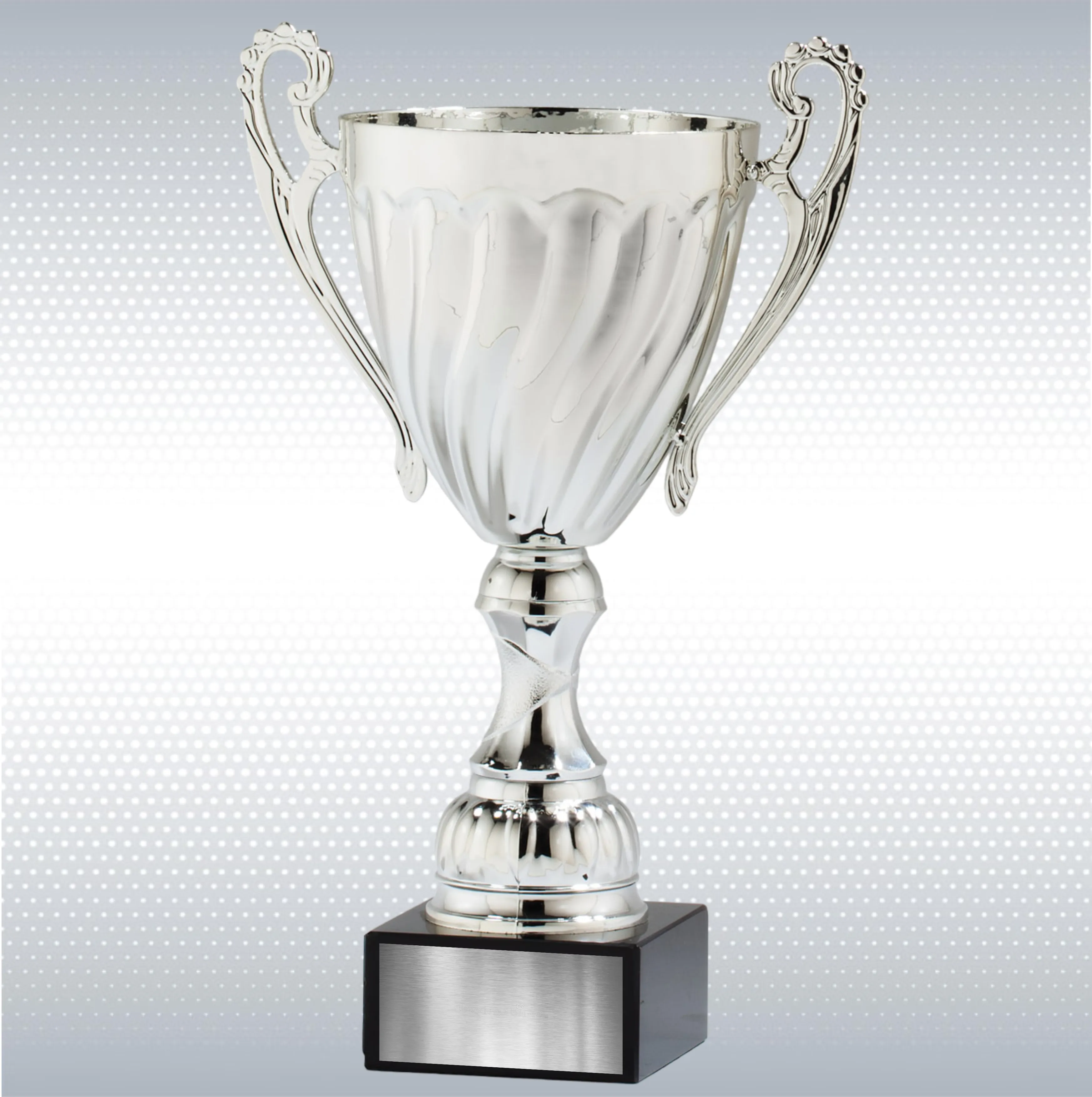 Silver Metal Cup w/Plastic Stem & Marble Base 6