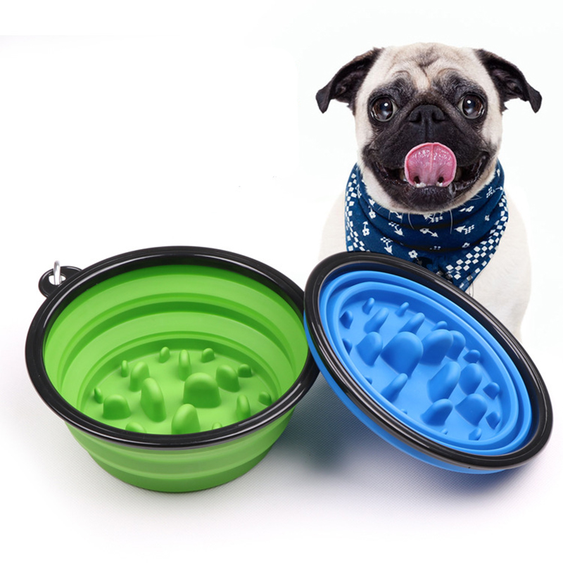 Folding Slow Feeder Dog Bowl 2