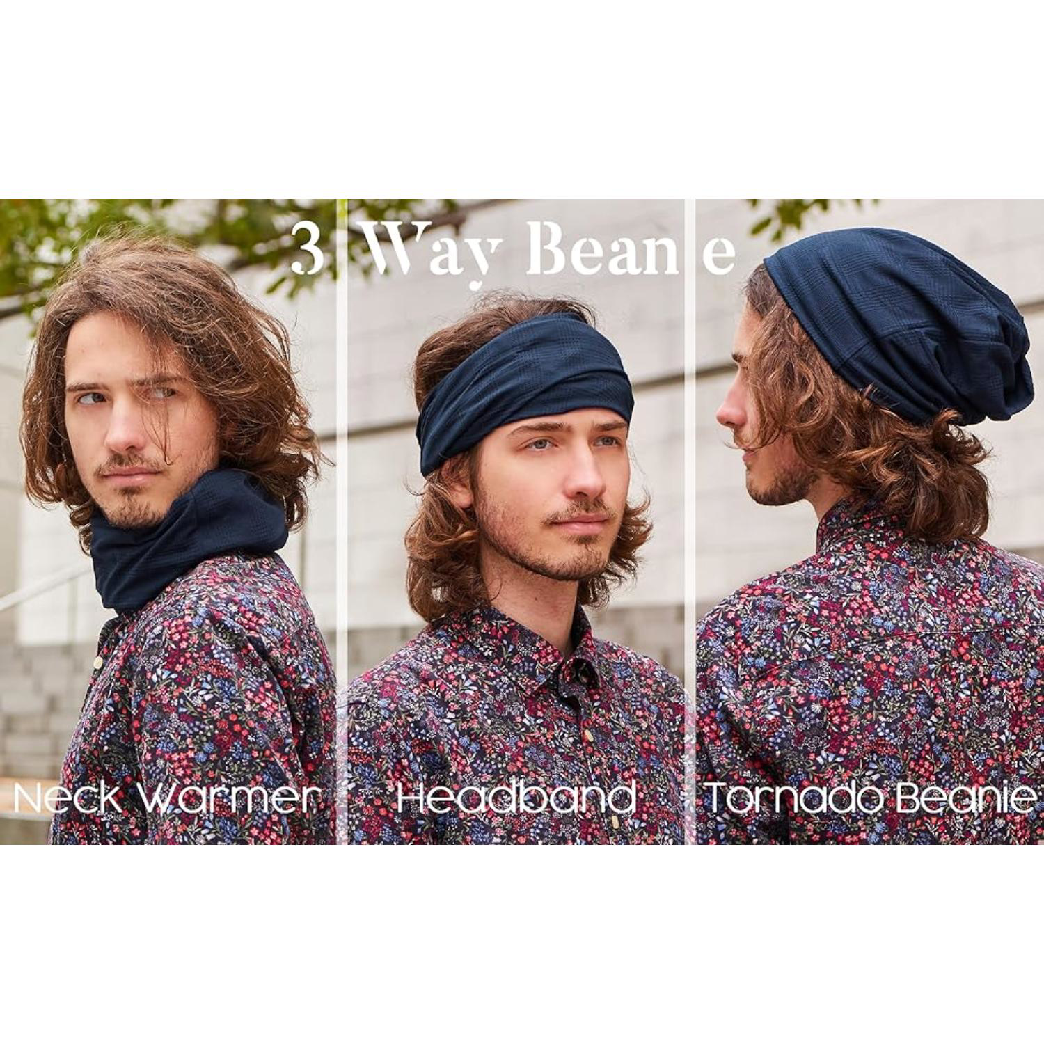 3 way Dual Layer Custom Sublimation beanie 1