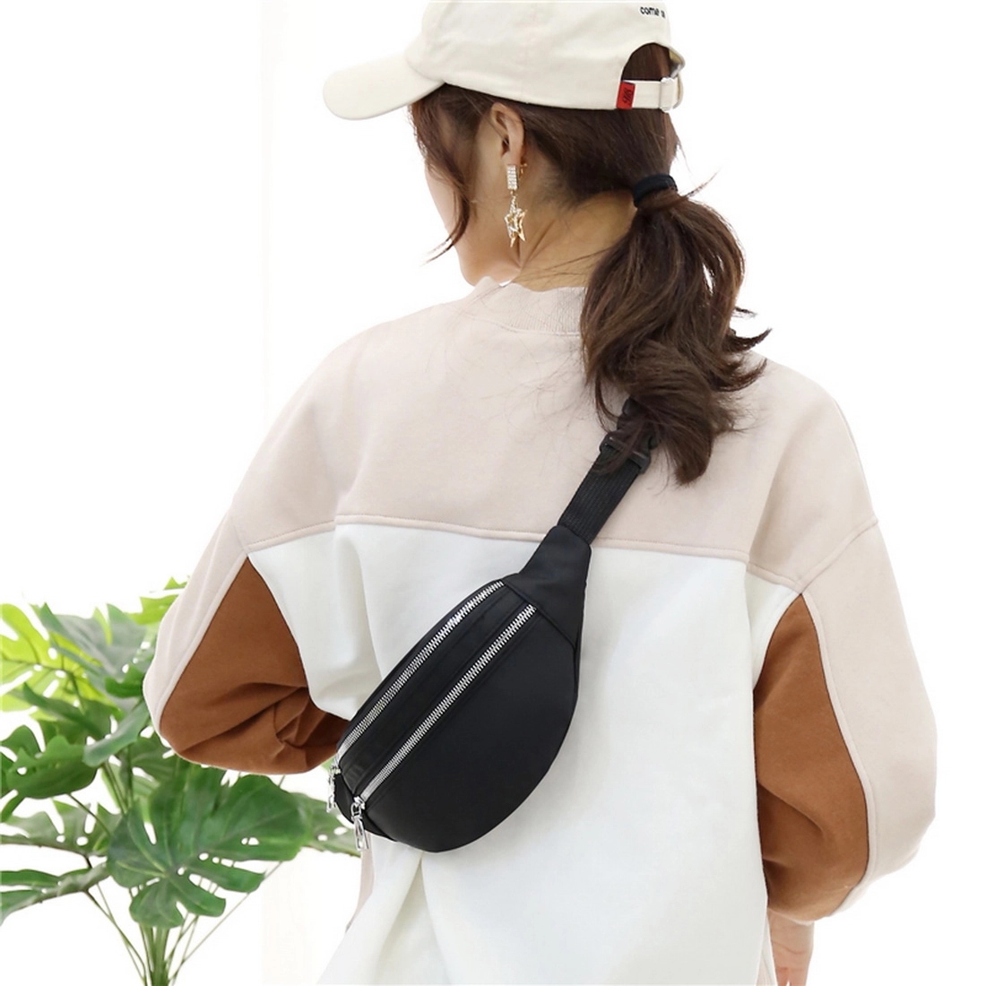 2 Zipper Shoulder Purse Belt Tote bag 8