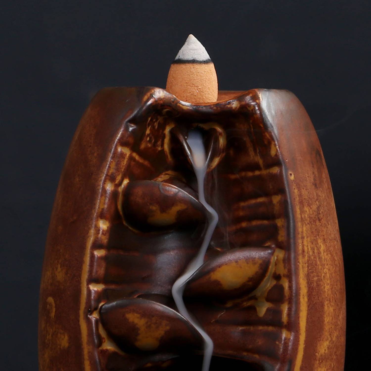 Decoration Aromatic Ceramic Backflow Incense Burner 5