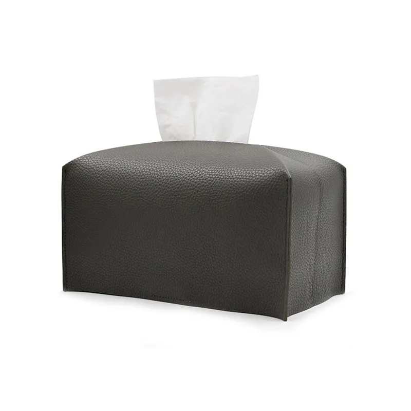 Modern Pu Leather Rectangular Tissue Box Holder 3