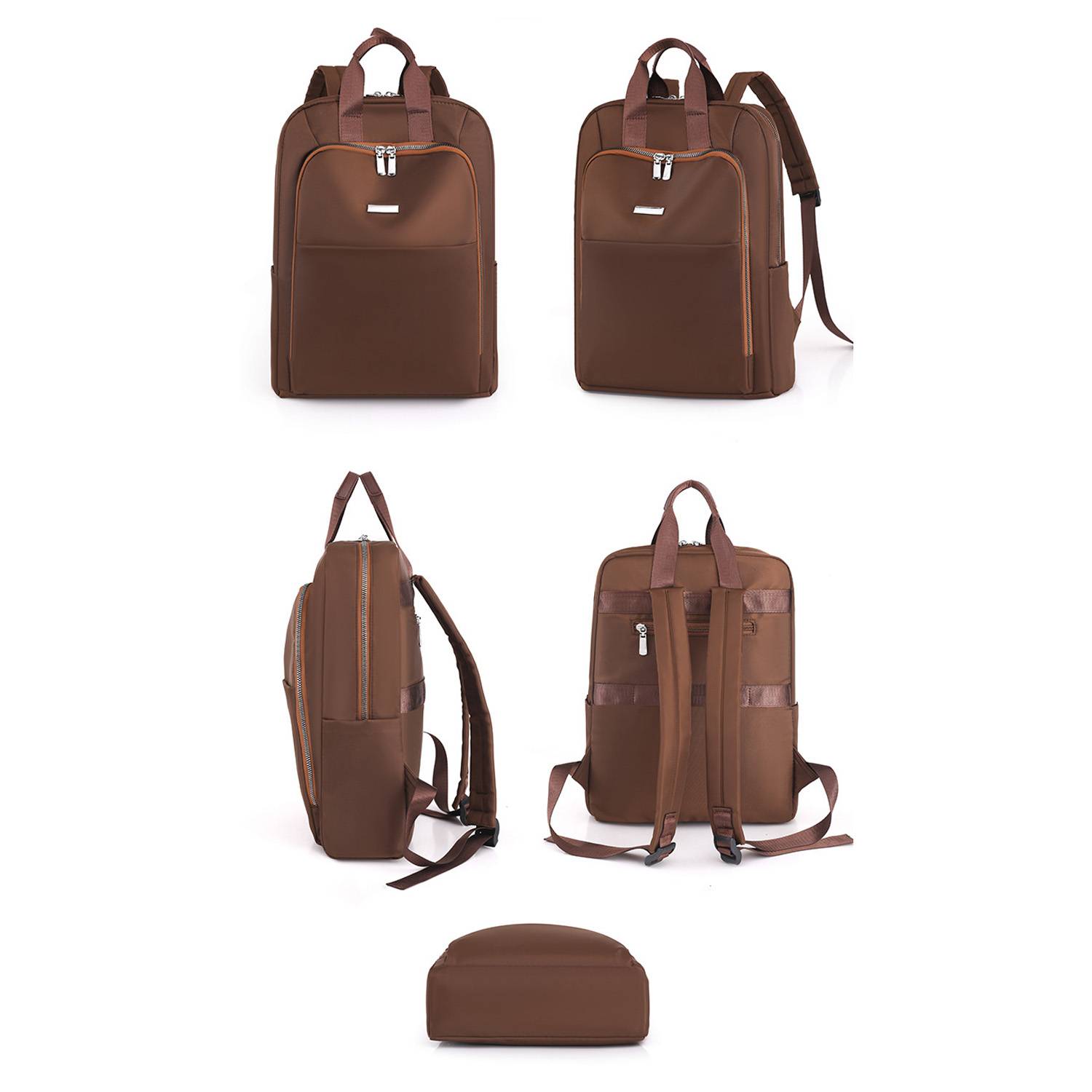 Nylon Laptop Backpack Lightweight Schoolbag 3