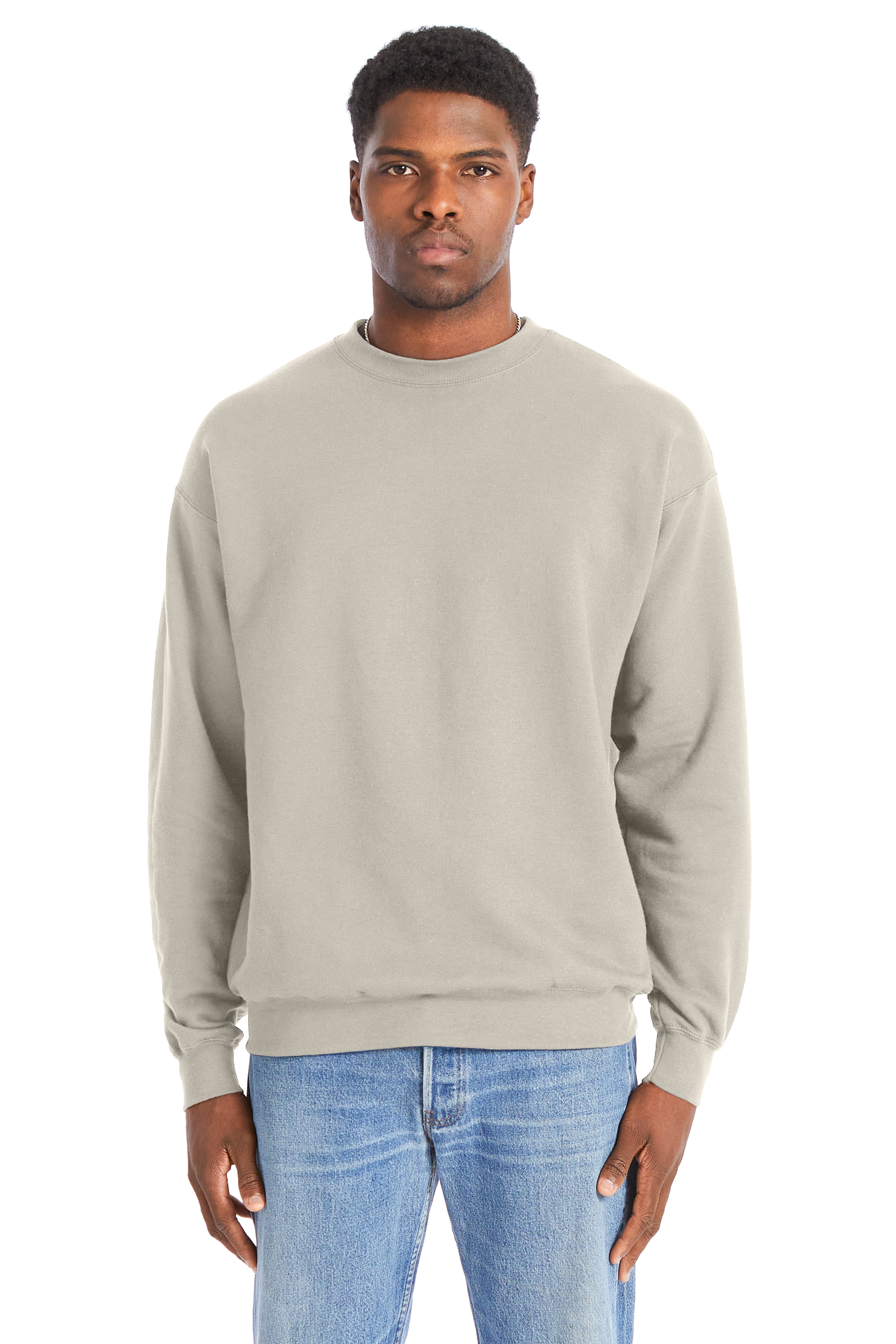 Hanes Perfect Sweat Crewneck, custom hoodie or sweatshirt with logo imprint 5