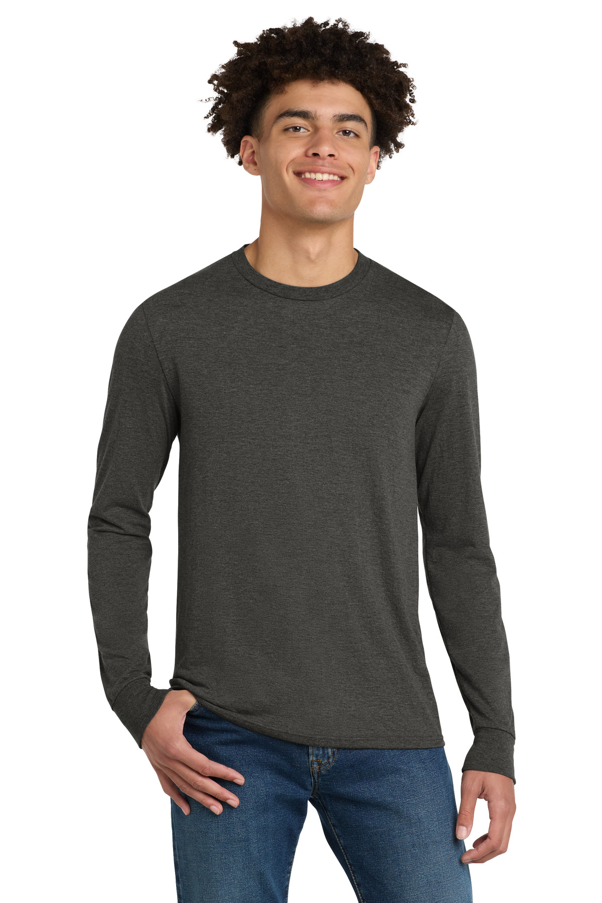 District Perfect Tri Long Sleeve Tee . DM132 5