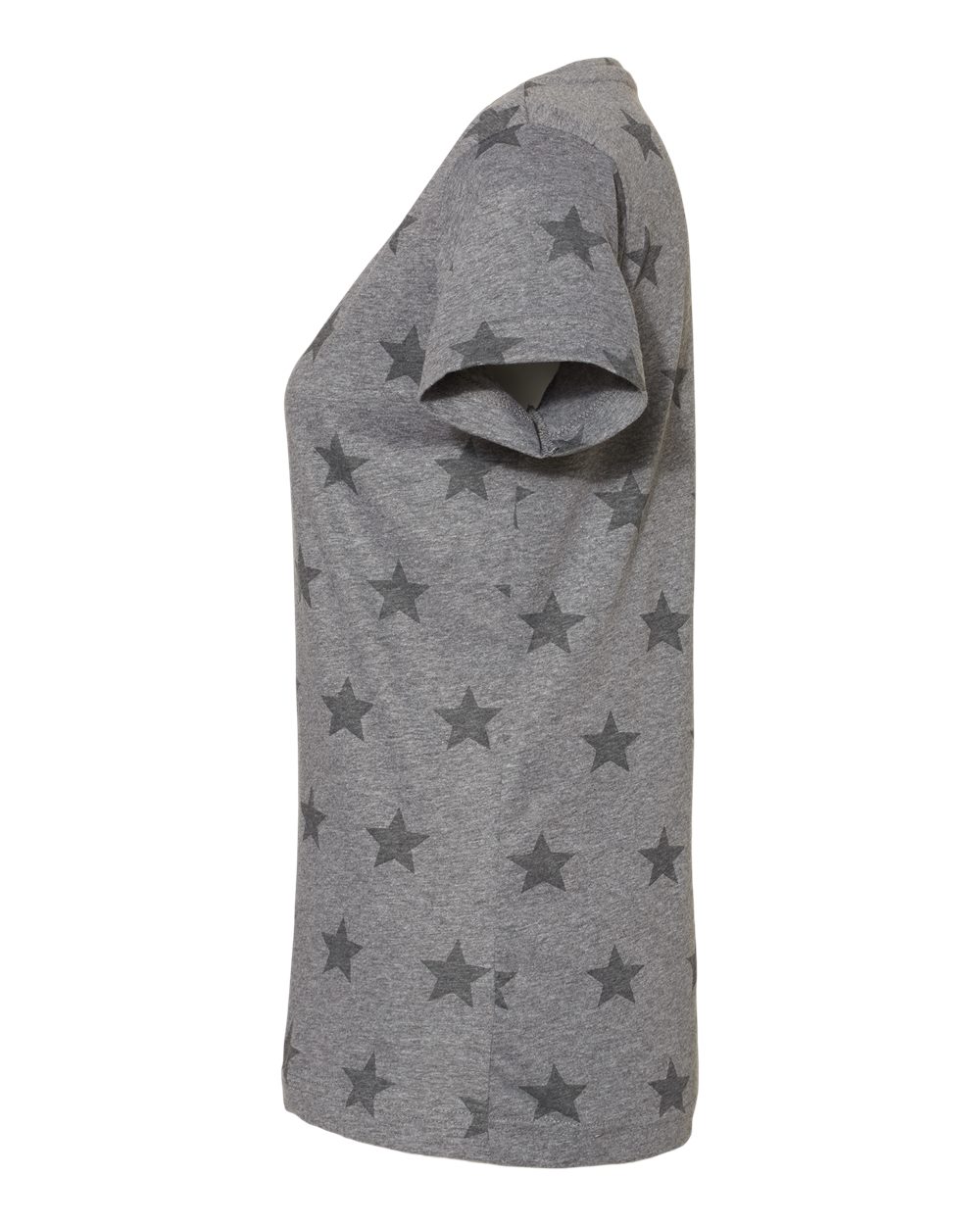 Women's Star Print Scoop Neck Tee - 3629 26
