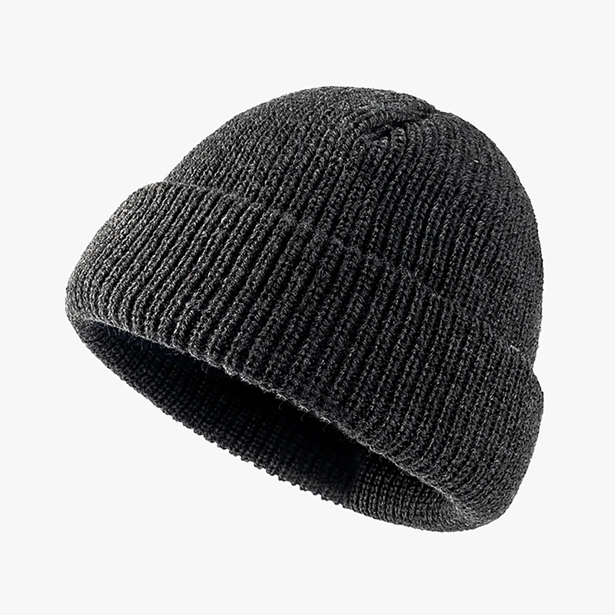 Warm Soft Knitted Beanie Hat Solid Color Premium Cuffed Knit 9