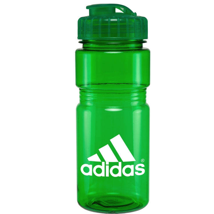 20 Oz. Translucent Recreation Bottle w/ Flip Top Lid