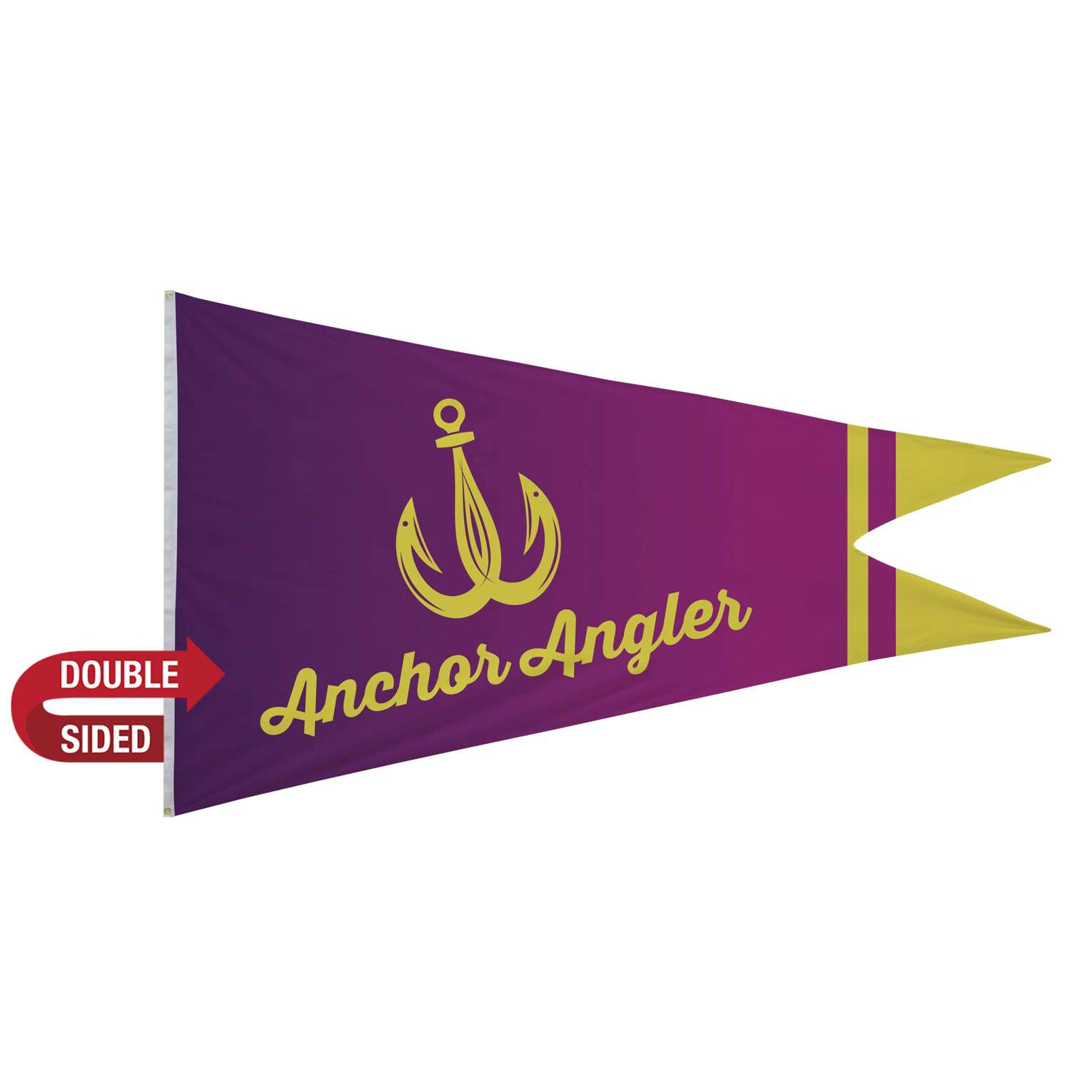 6' x 10' Nylon Burgee Flag Double-Sided