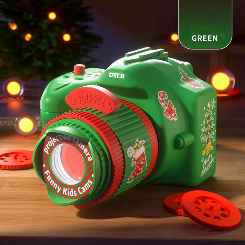Mini Christmas Projection Camera Shape Children's Toy Gifts 3