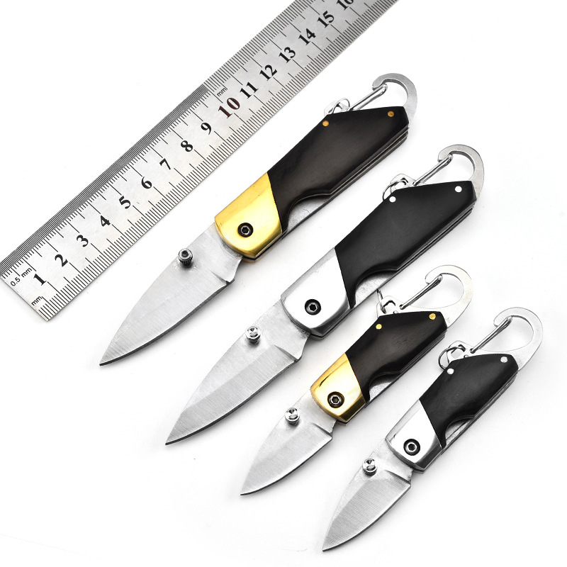 Stainless Steel Folding Pocket Knife with Key Chain 5