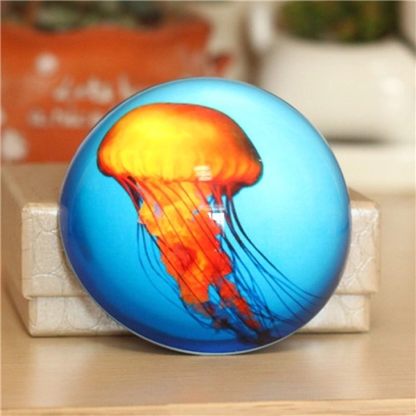 Round Dome Glass Paperweight - full color 5