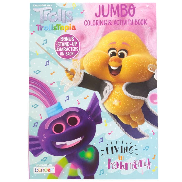 TrollsTopia Jumbo Coloring and Activity Books - 64 Pages 2
