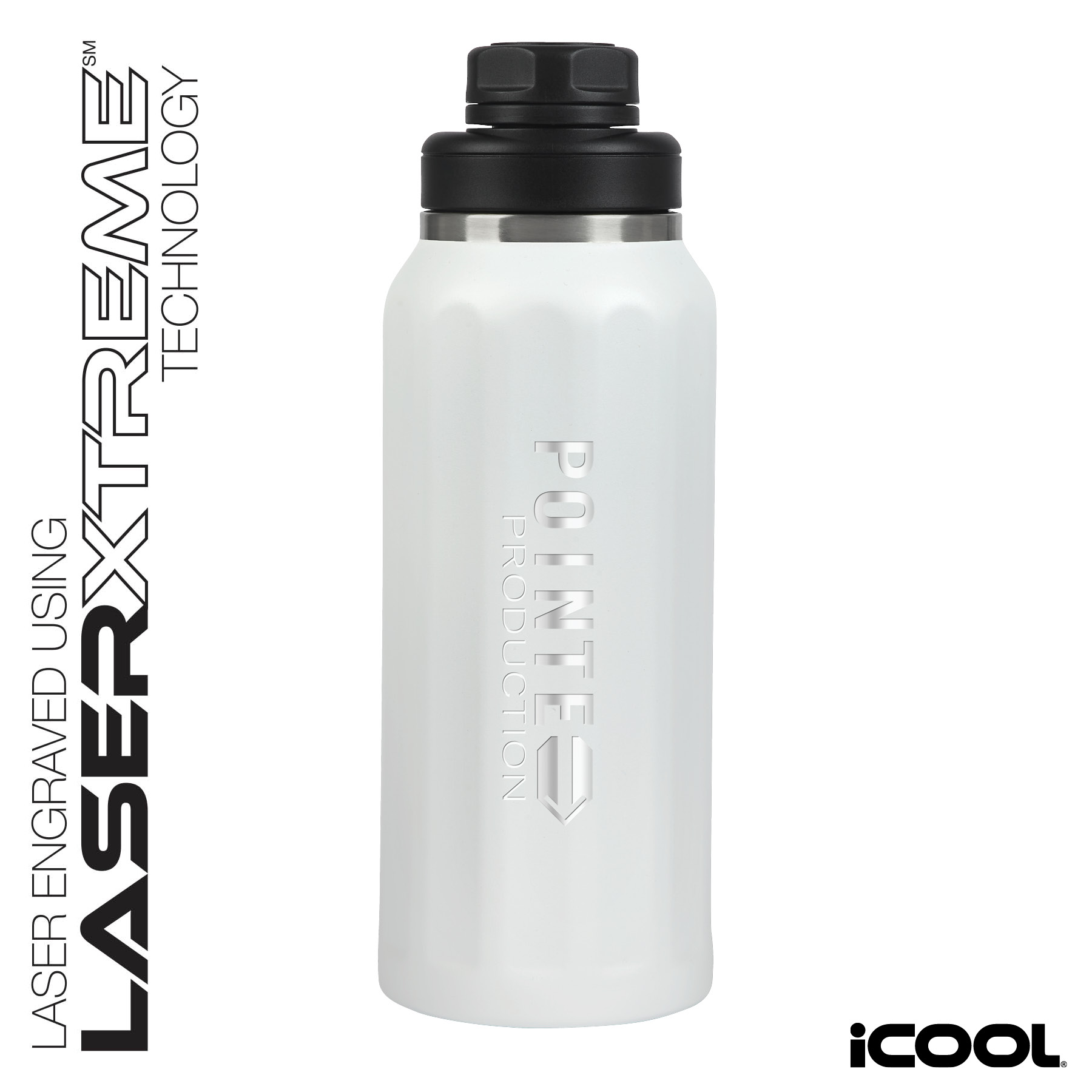 iCOOL® Sedona 32 oz. Double Wall Stainless Steel Water Bottle 3