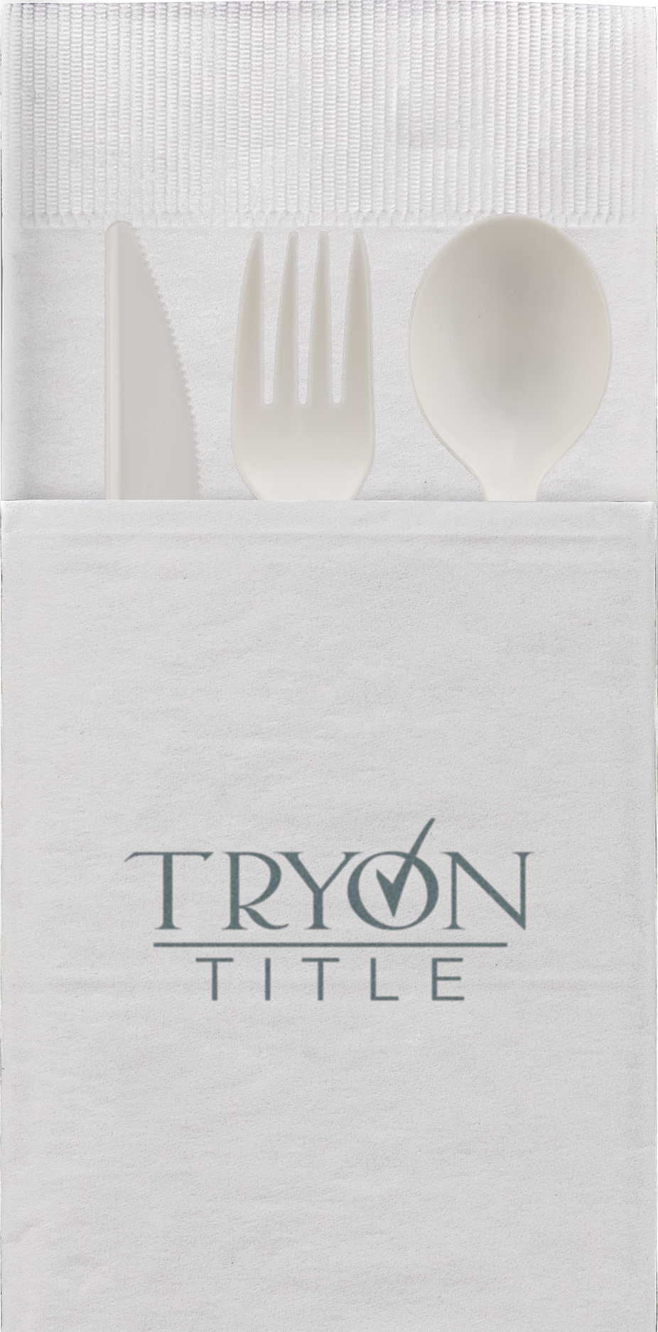 Pocket Napkin 2 Ply White Traditional Print 4