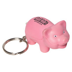 Pig Stress Reliever Key Chain 2
