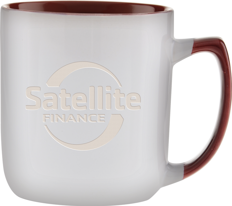 17 oz. Duo-Tone Noble Mug - Deep Etched