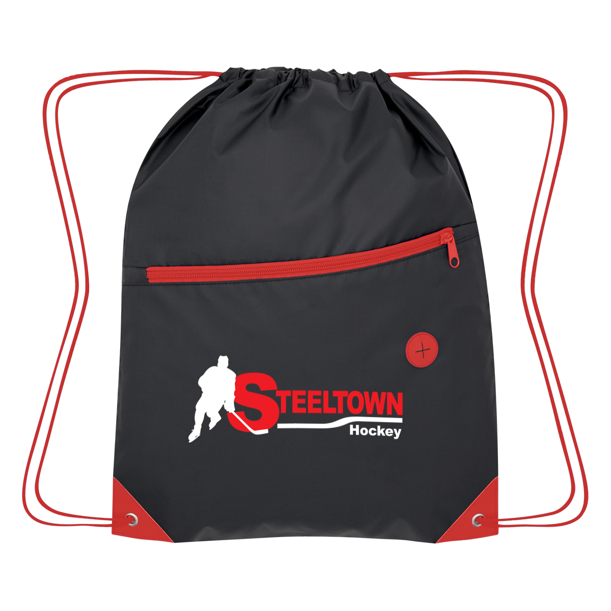 Color Pop Recycled Drawstring Bag 16