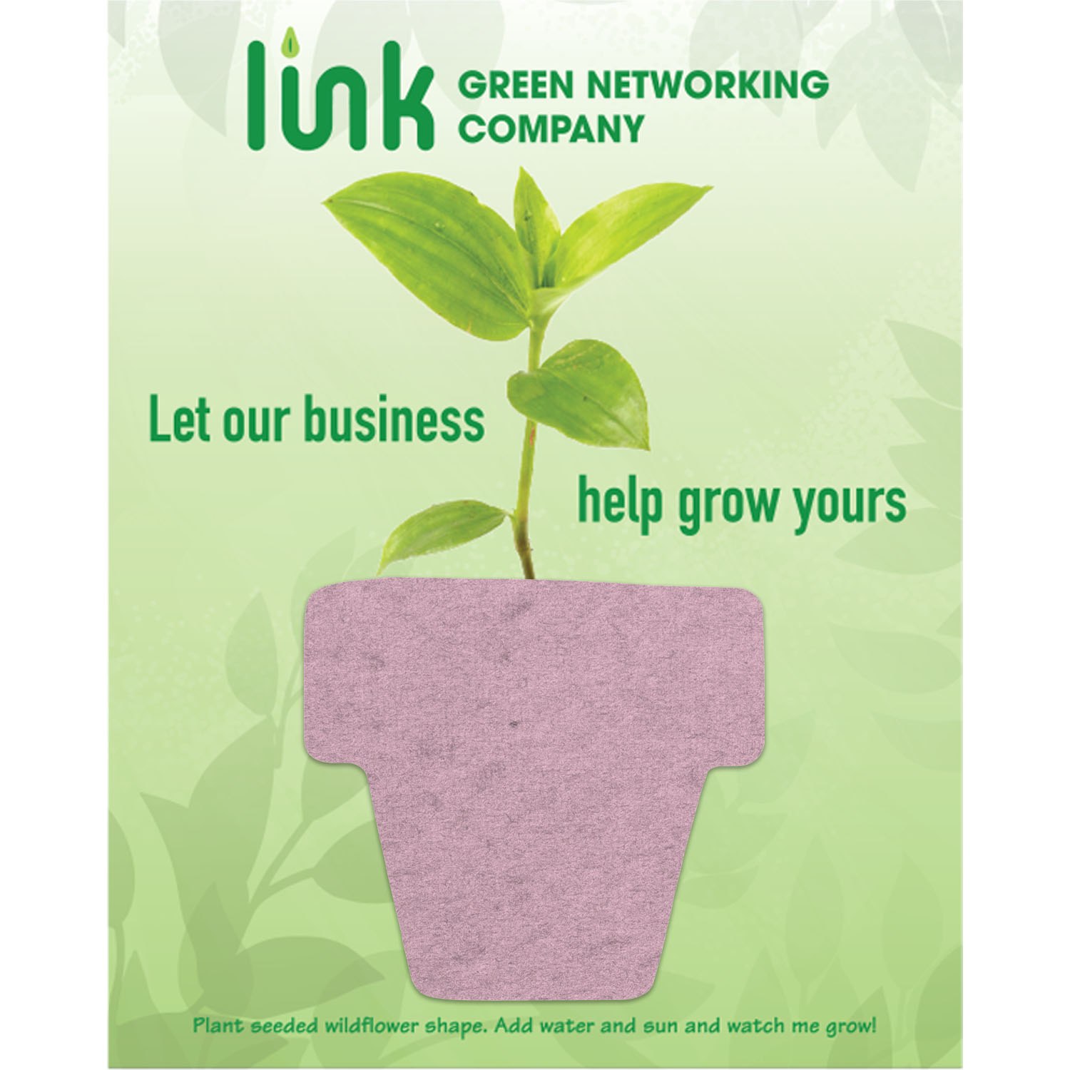 4" x 5" Mailer with Seeded Paper Shape 7