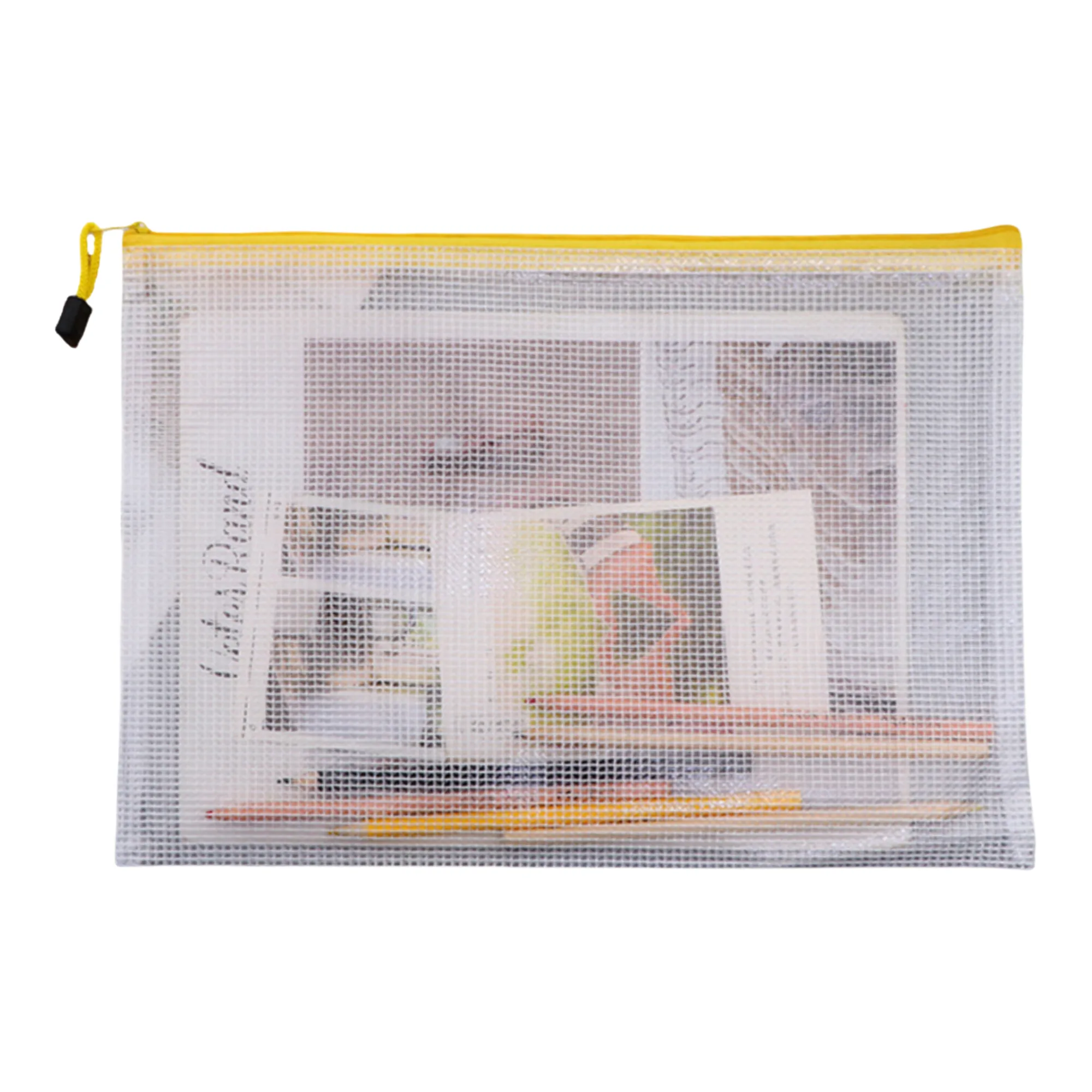 A4 Transparent Mesh Zipper Document Bag 10