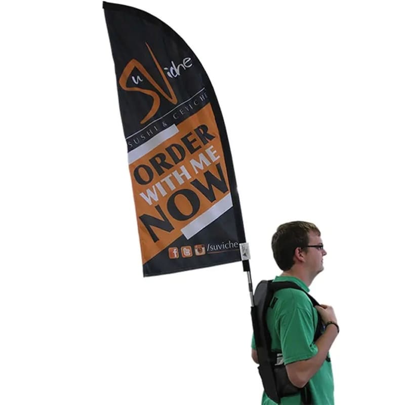 Full Color Backpack Feather Flag 14