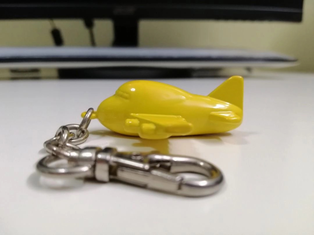 Vintage Metal Key Chain Diecast Aircraft Model 4