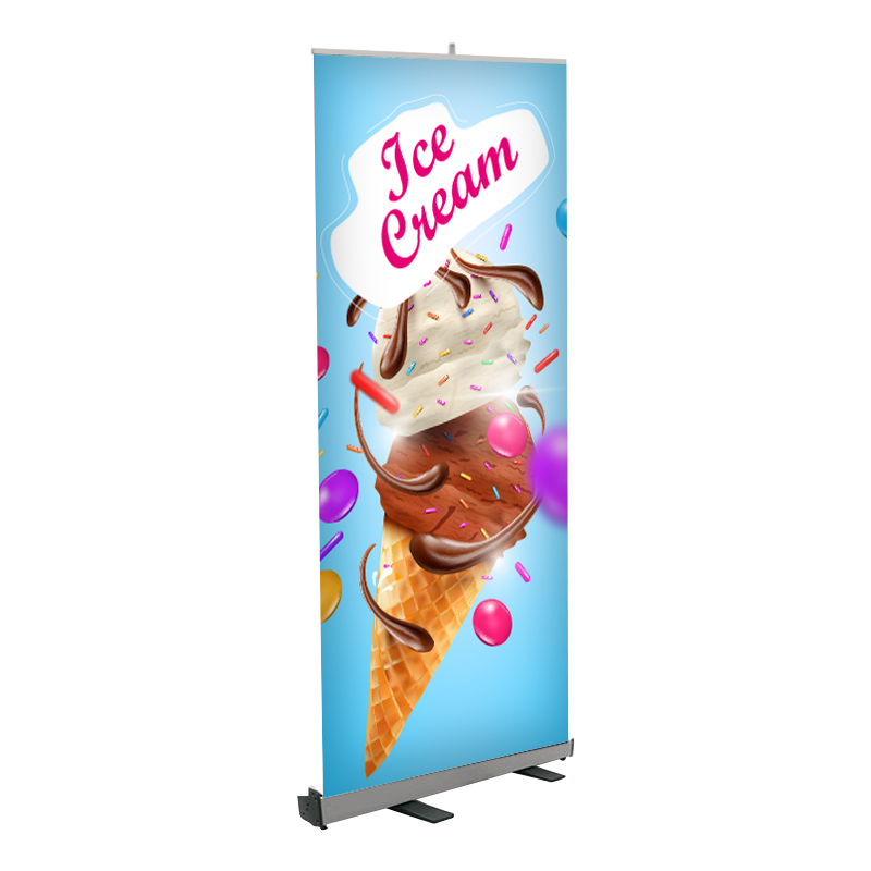Ice Cream Pre Printed Roll Fx outdooor display Banner 33" x 80" 2