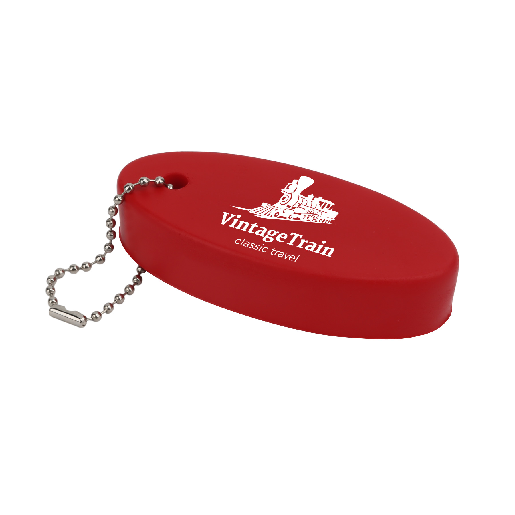 Oval PU Floater Key Tag 5