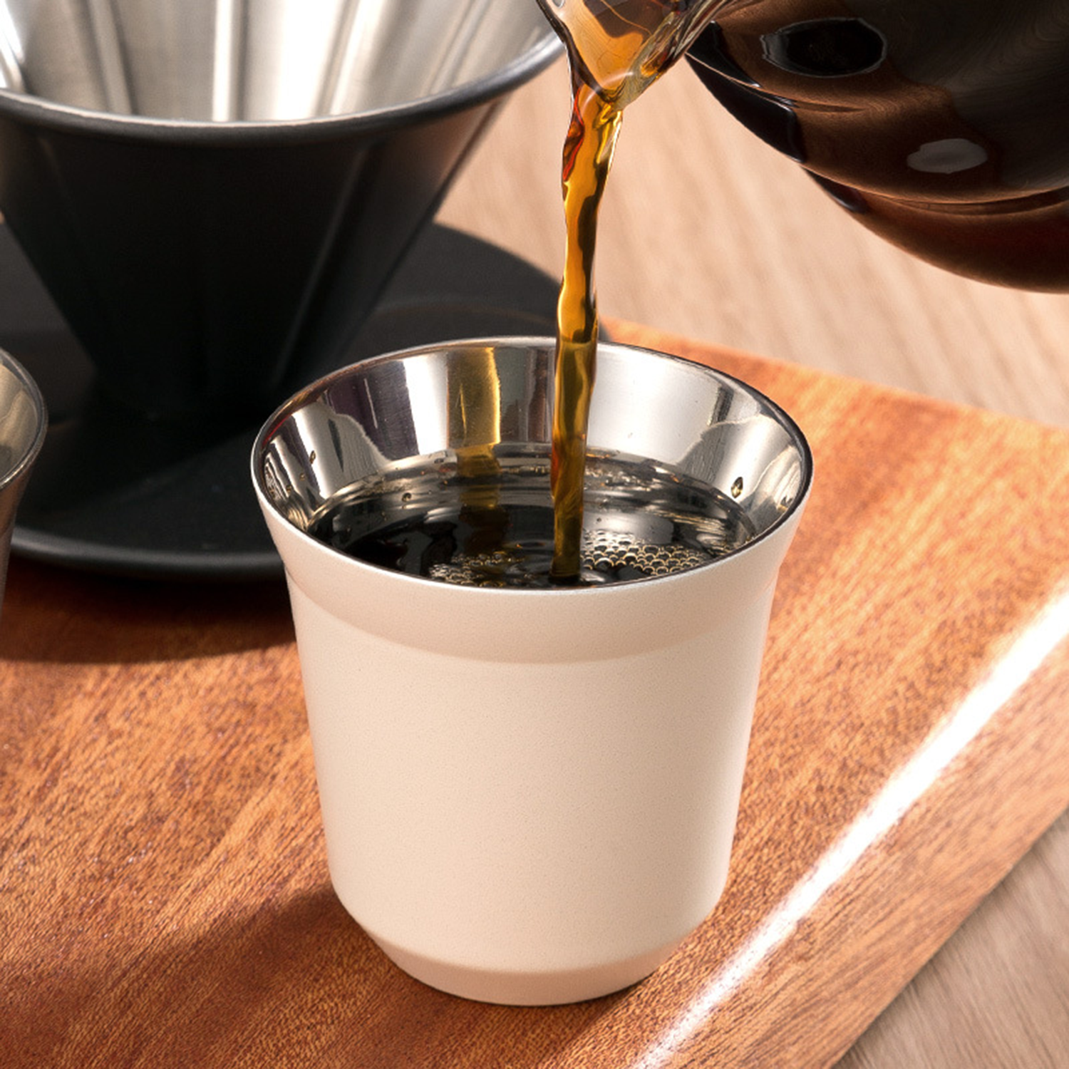2.7oz Double Wall Stainless Steel Espresso Cup 1
