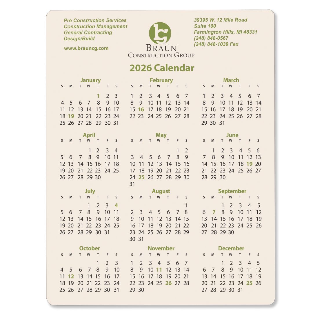 Wall Calendar, Multi Year 2