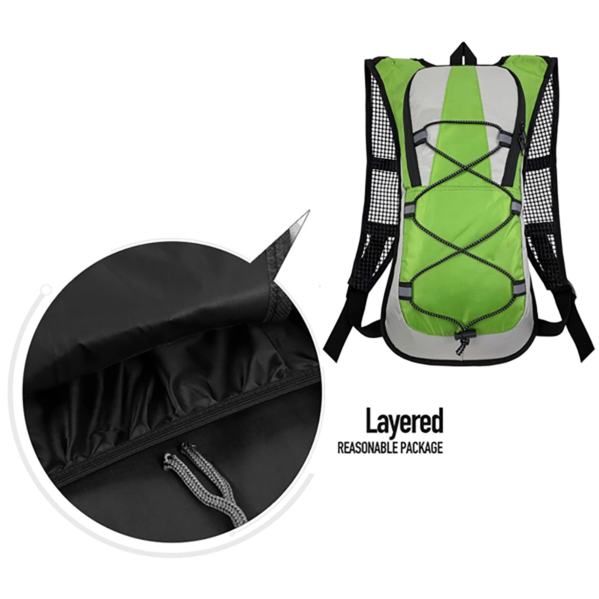 Hiking Backpack With 2L Water Bladder 5