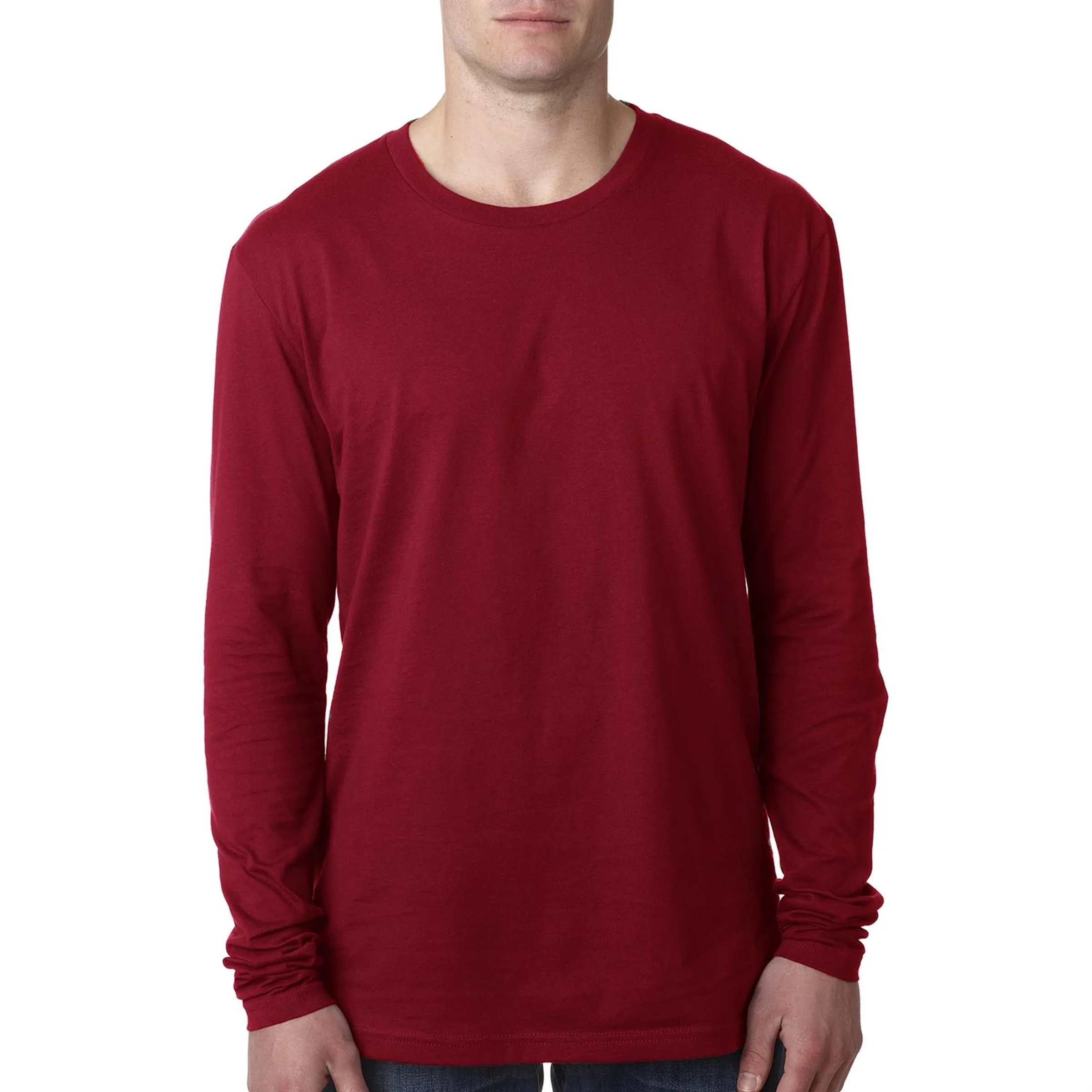 Next Level Men's Cotton Long-Sleeve Crew 25