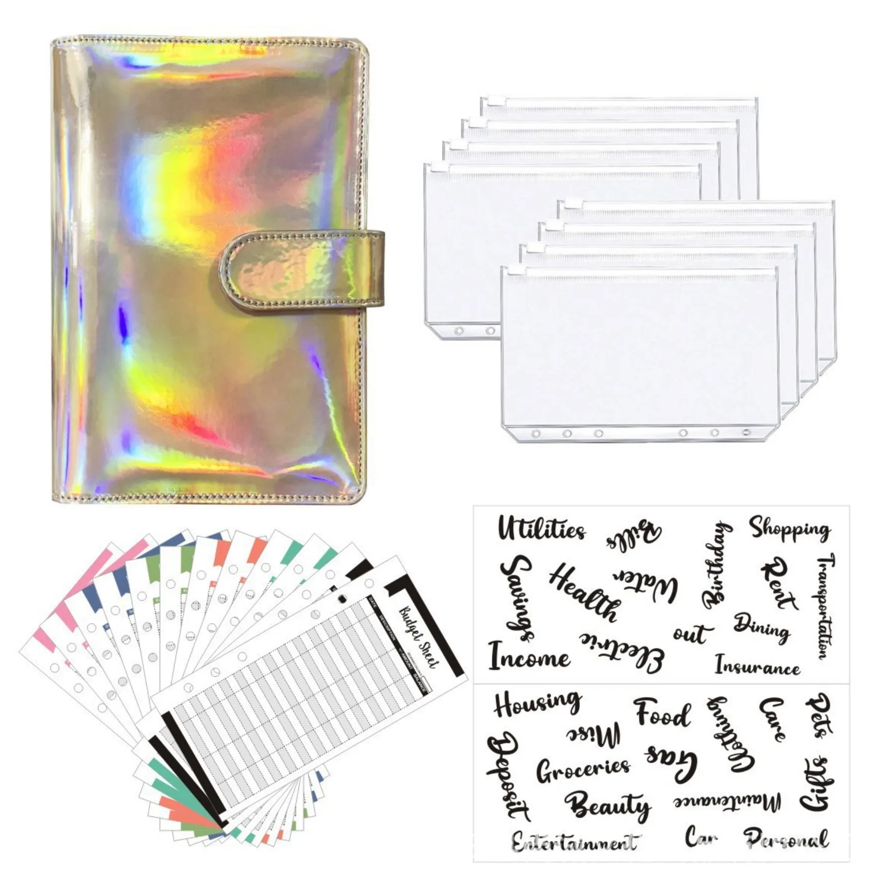 A6 PU Leather Binder Budget Planner 3