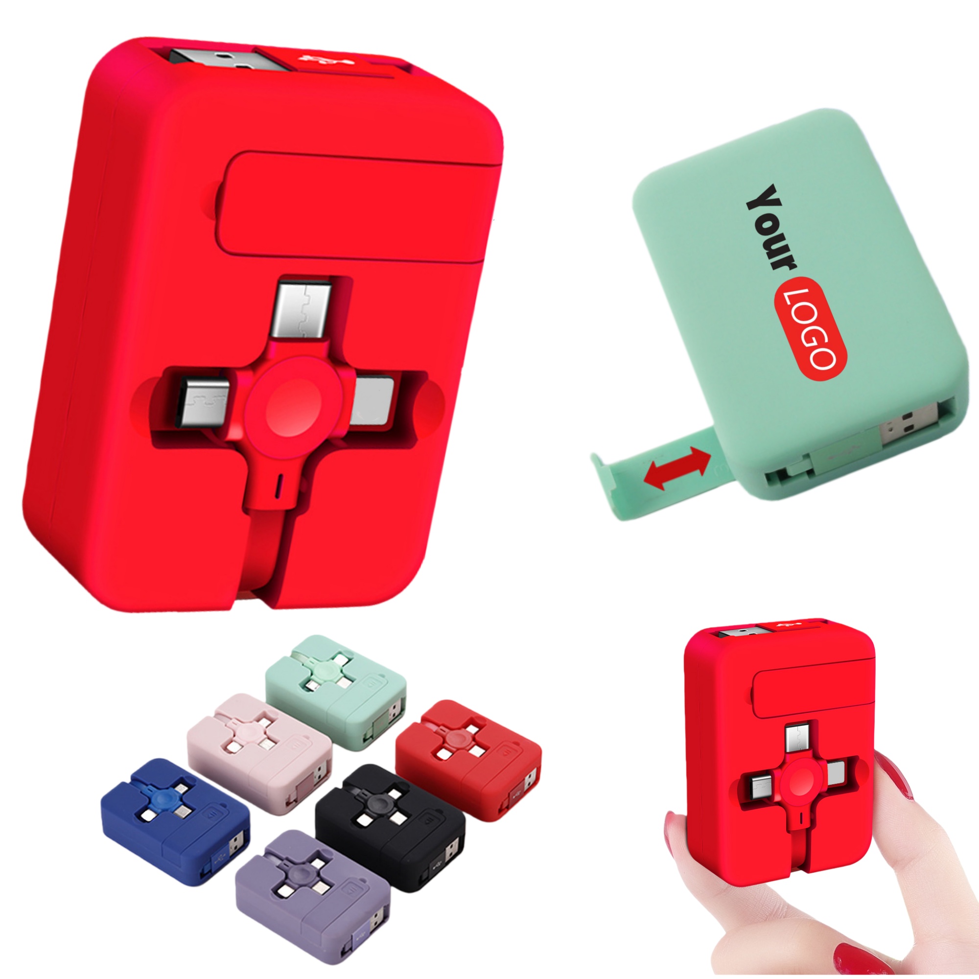 Retractable Three-in-one Charging Cable 3