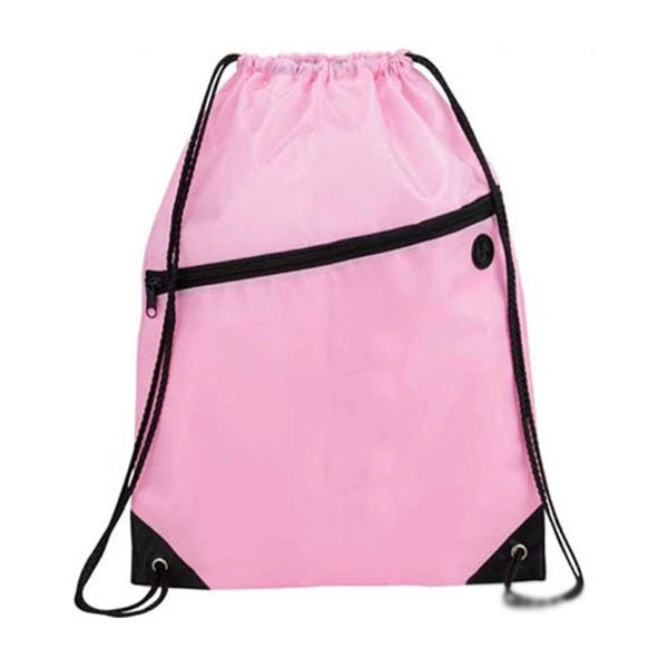 Headphone Slot Drawstring Polyester Bags 15