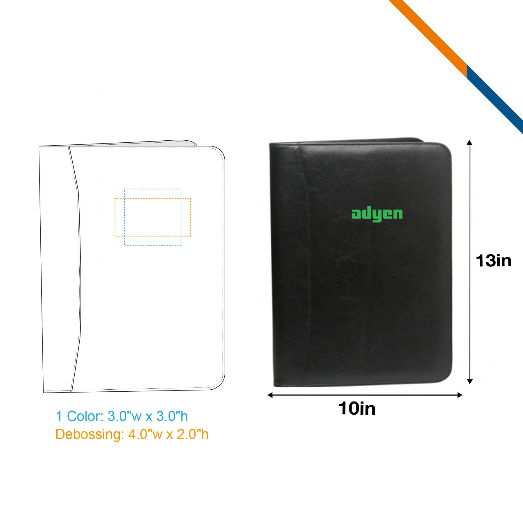 Rudy Zippered Portfolios 3
