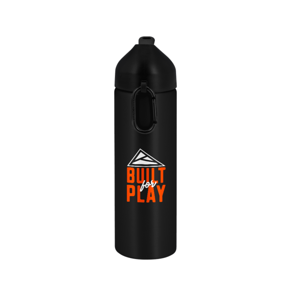 EasyFlow Recycled Aluminum Bottle w Straw Lid, custom water bottle with logo imprint 18