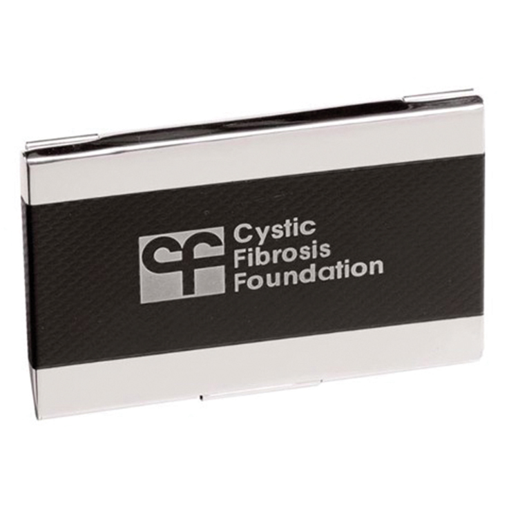 Imax Series - Black Checker/Silver Business Card Case