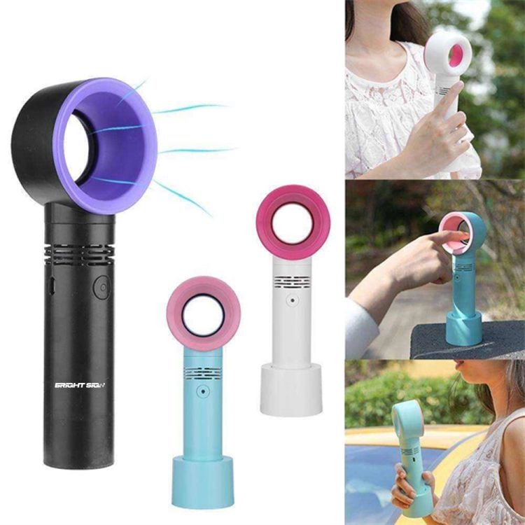 Bladeless Table & Handheld USB Fan 2