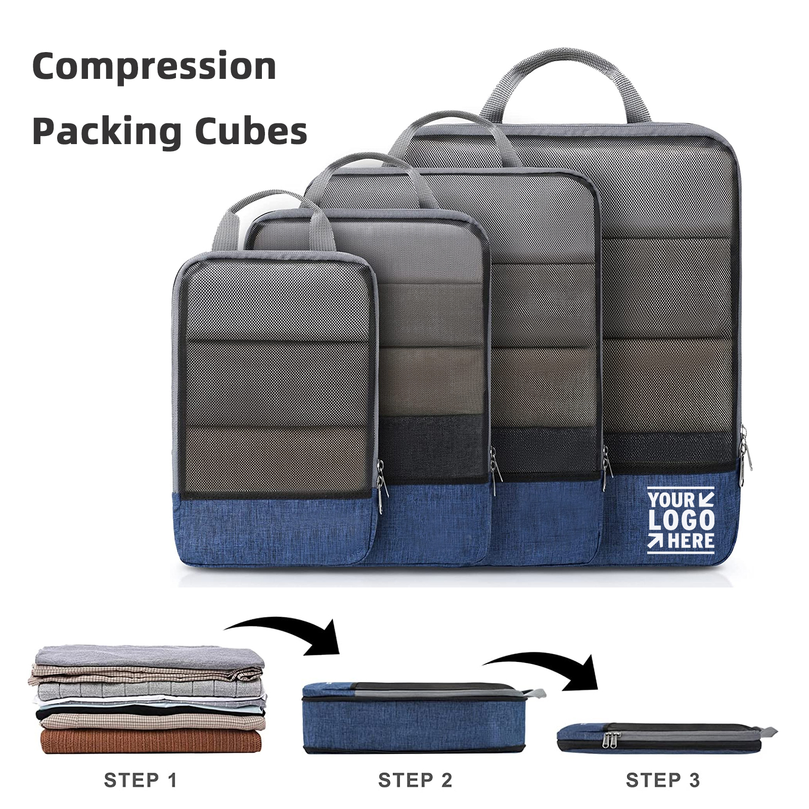 4 Set Compression Packing Cubes 