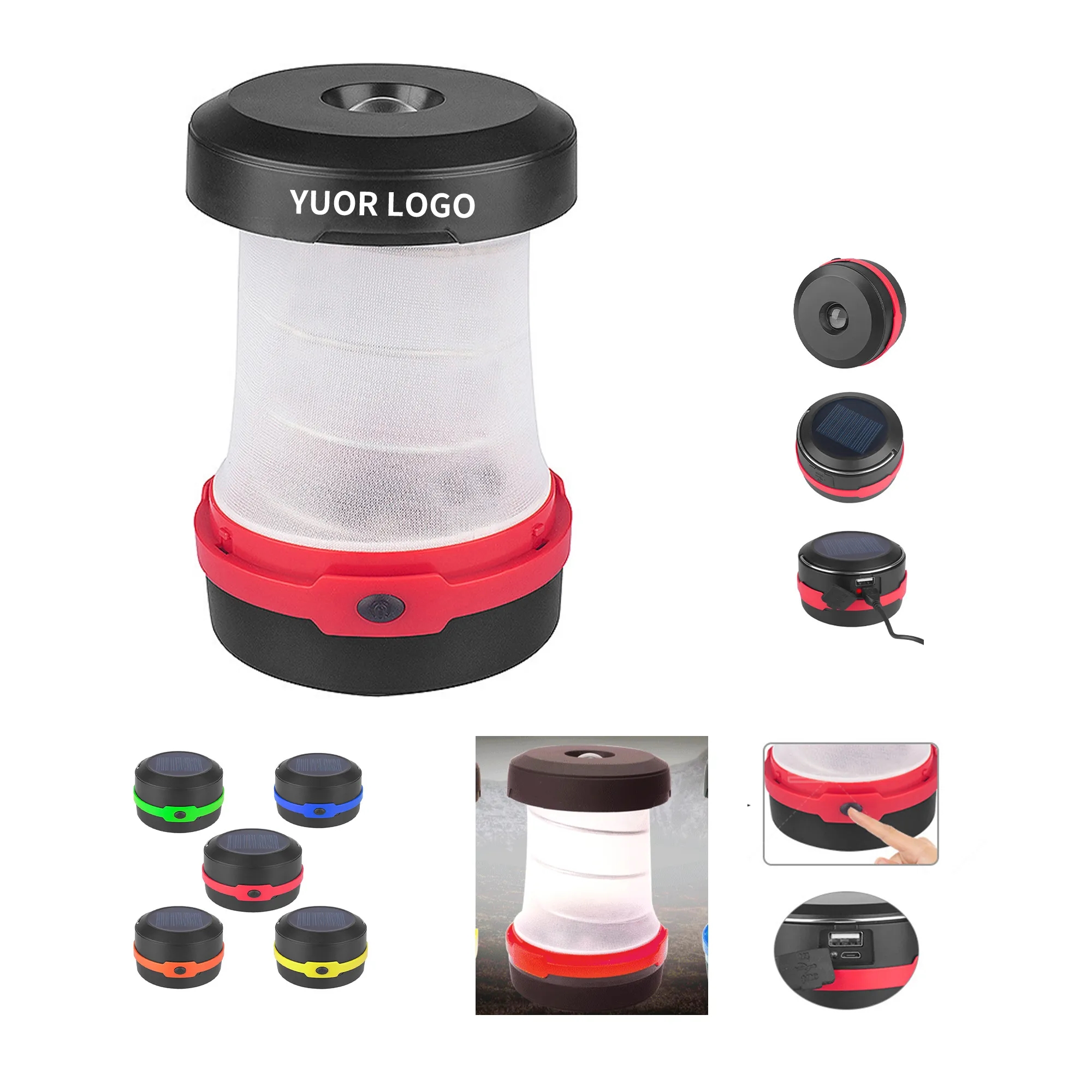 Solar-Powered LED Camping Lantern 4