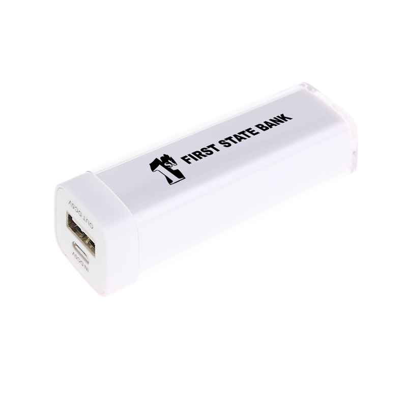Traveler UL certified 2200mAh Power Bank - White