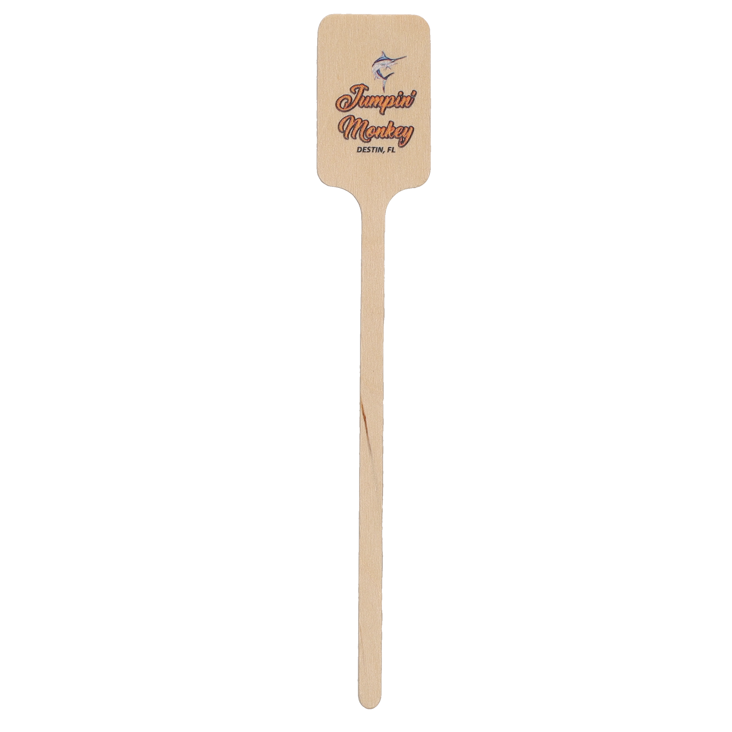 Wood Drink Stirrer 6.250" Upright Rectangle Digital Print 1